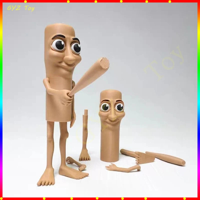 New Tung Tung Sahur Italian Brainrot Wooden Stick Creative Toys Desktop Decoration Collection Ornaments Funny Doll Toy Gift