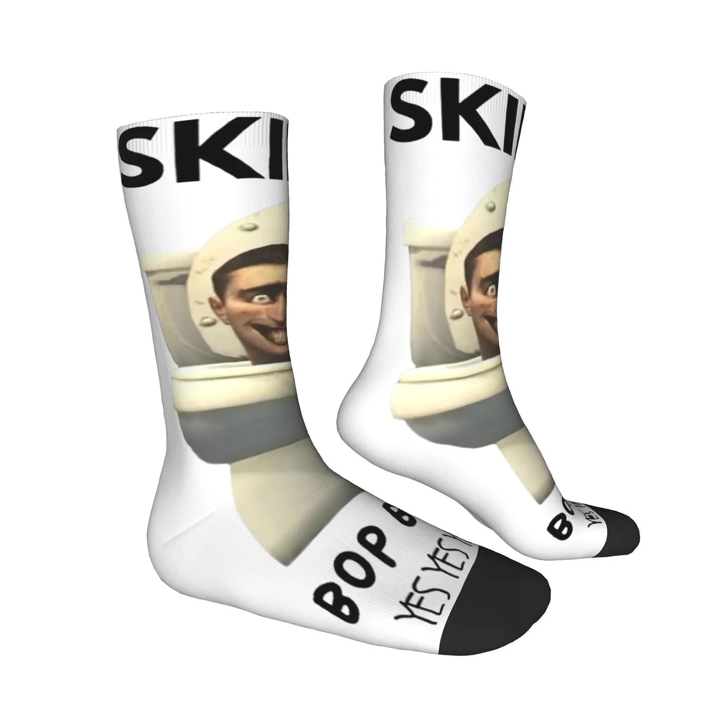 Skibidi Toilet Brainrot Meme Socks – Funny Cozy Socks for Men & Women | Super Soft Unisex Gift for Meme Fans