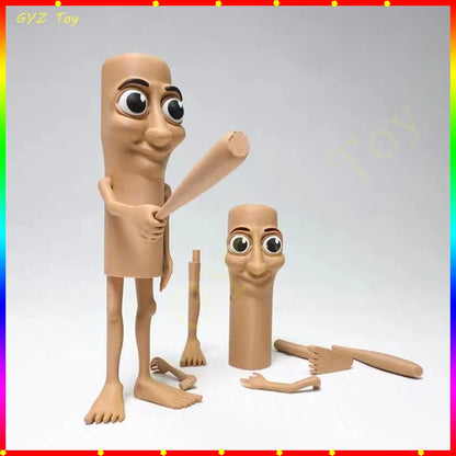 New Tung Tung Sahur Italian Brainrot Wooden Stick Creative Toys Desktop Decoration Collection Ornaments Funny Doll Toy Gift