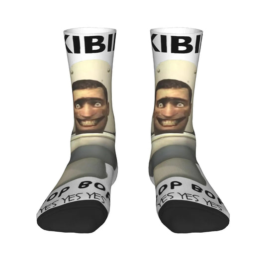 Skibidi Toilet Brainrot Meme Socks – Funny Cozy Socks for Men & Women | Super Soft Unisex Gift for Meme Fans
