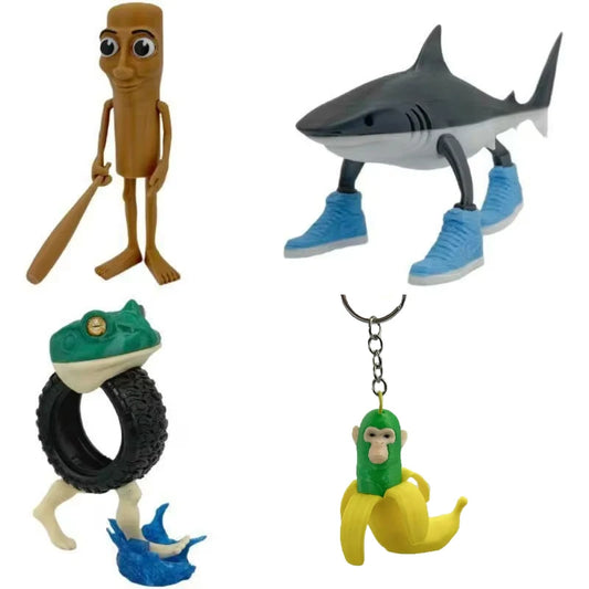Tung Tung Sahur Wooden Stick Toy – Funny Italian Brainrot Desktop Decoration | Creative Meme Ornament & Gift Figurine